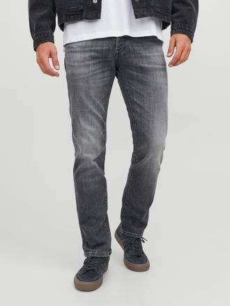 Jack & Jones Slim-fit-Jeans JACK & JONES JJITIM JJDAVIS JJ 074 NOOS, Herren, Gr. 28, L&auml;nge 30, grau (grau denim), Denim/Jeans, Obermaterial: 95% Baumwolle, 4% Elas