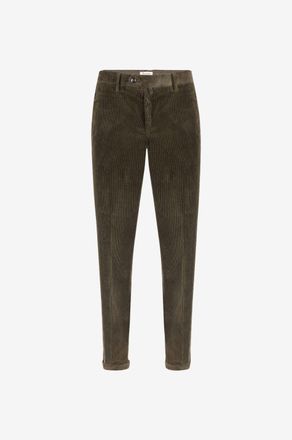 Bsettecento Slim-Fit-Hose aus Baumwoll- und Kaschmir-Cord