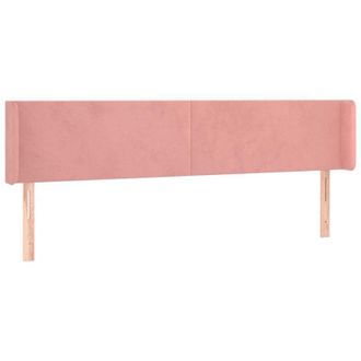 vidaXL Cabecero Con Led De Terciopelo Rosa 163x16x78/88 Cm Vidaxl