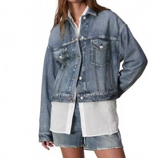 Rag & Bone Miramar Denim Trucker Jacket In Walker