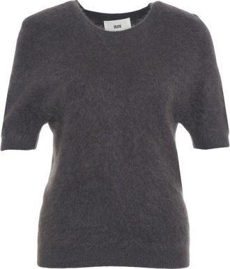 SOLOTRE Fuzzy Texture Yak Wool Knit Sweater