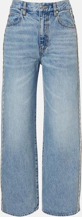 Frame Denim Jeans cropped Crochet Bow