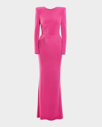 Zhivago Echoes of Self Gathered Jersey Gown