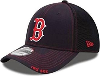 New Era Mens Mlb Neo 39Thirty Stretch Fit Cap In Navy/red