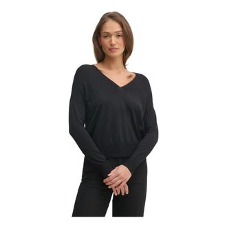 Gaud&igrave; Truien & Vesten, Dames, Zwart, S, V-neck Truien