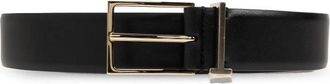 Tom Ford Leren T-lus Riem - Heren - Riemen - Zwart - 80 CM - Leer - Accessoires