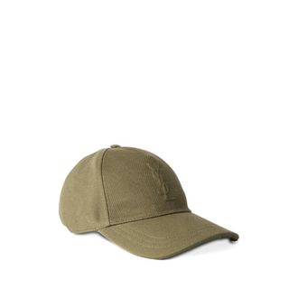 Saint Laurent Cassandre Cotton Baseball Cap