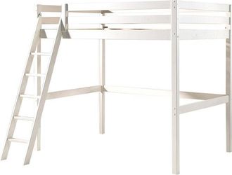 M&S Collection Letto a soppalco 140x200 compreso di molle Vipack Pino - Bianco