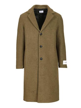 Amish Oversized Wool Blend Coat Coats Verde-Uomo