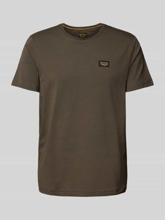 PME Legend T-Shirt mit Label-Stitching Modell GUYVER in Oliv, Größe XXL