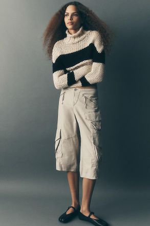 Pilcro Crop Cargo Balloon Pants