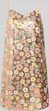 Vero Moda Knielanges Kleid mit Pailletten Modell LALEA in Rosa, Größe 34