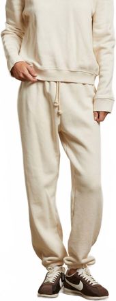 perfectwhitetee Michelle Fleece Jogger In Sugar