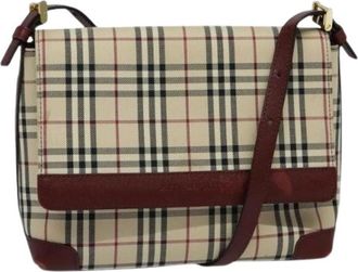 Burberry Pre-owned Canvas shoulder-bags - Dames - Vintage Schoudertas - Beige - ONE Size - Vintage