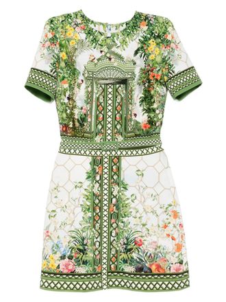 Mary Katrantzou floral-print dress - Blue