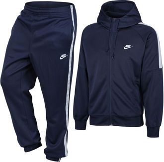 Nike Mens Navy Tribute Poly Tracksuit - Size Large