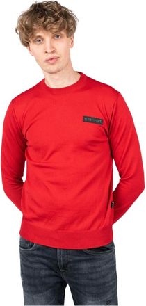 Plein Sport Merino Pullover - - Sport - Uomo - Rosso - M