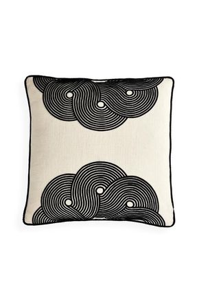 Jonathan Adler Pompidou B&W Pillow in Half Circles at Nordstrom, Size 1Ft 8In X 1Ft 8In