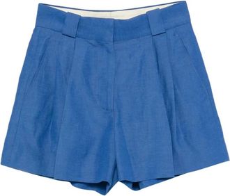 Blaz&eacute; Milano Short Shorts, female, Blue, Size: XS Pleated Short