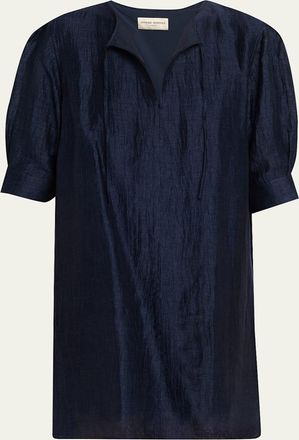 Officine G&eacute;n&eacute;rale Gigi Italian Linen Mini Dress