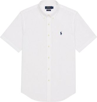 Polo Ralph Lauren Logo-embroidered Stretch-cotton Shirt - White - Xxl