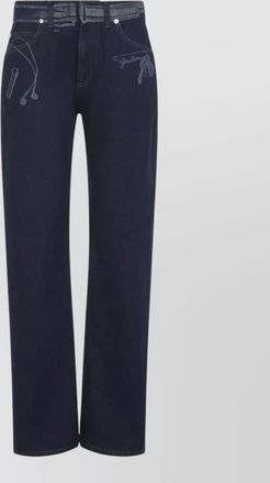 Jean Paul Gaultier cotton low-rise straight-leg jeans