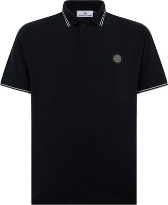 Stone Island Tops, Heren, Blauw, S, Katoen, Polo Shirt