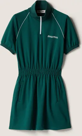 Miu Miu Technical jersey mini-dress