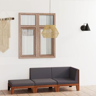 vidaXL Almacenamiento De Cubos Wheelie Para 2 Cubos Antracita