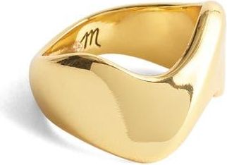 Madewell Wave Statement Ring in Antique Gold at Nordstrom, Size 8