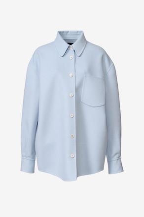 Fabiana Filippi Lang&auml;rmeliges Hemd aus Flanell aus reiner Schurwolle