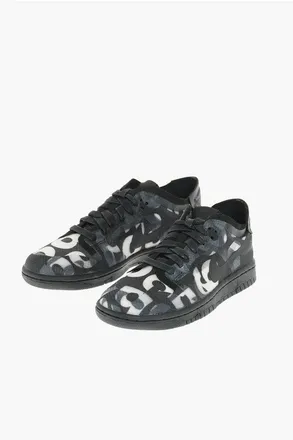Nike CDG X NIKE Monogram Fabric Sneakers DUNK LOW size 42,5