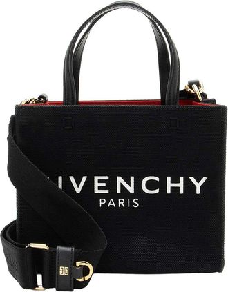 Givenchy Black Canvas Mini G Shopper Tote (Authentic Pre-Loved)