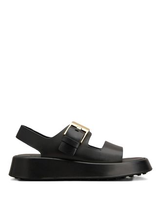 Tod's Platform Sandals With Black Leather
