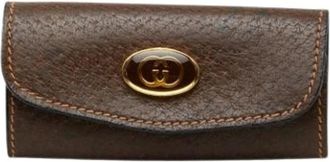 Gucci Pre-owned Wallets, female, Brown, Size: ONE SIZE Pre-owned Keycase