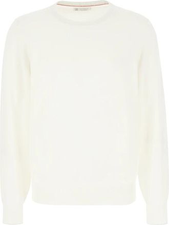 Brunello Cucinelli Brunello Cucinelli, Round-neck Knitwear, male, Beige, Size: 2XL M2900100 Co312 Round-neck Knitwear