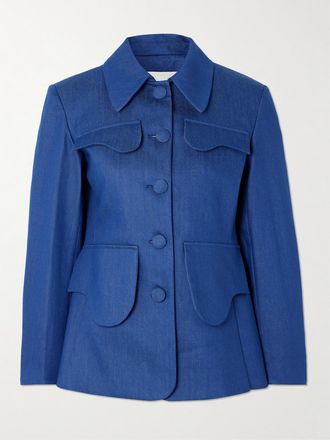D'Estr&euml;e Paris Blazer In Denim Tamara - Blu