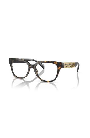 Versace 52mm Rectangle optical glasses in Tortoise at Nordstrom