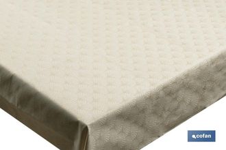 cofan Mantel Antimanchas Resinado Antimanchas 140x140cm 50% Poli&eacute;ster 45% De Algod&oacute;n 5% Lurex Color Beige
