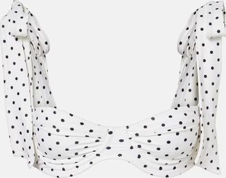 Same Swim Lady polka-dot bikini top