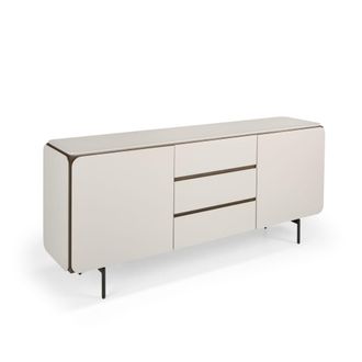 Pondecor Interiorismo Aparador FIRA acabado en mdf lacado en crema y nogal