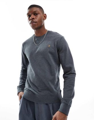 Farah Tim crew neck sweatshirt in gray