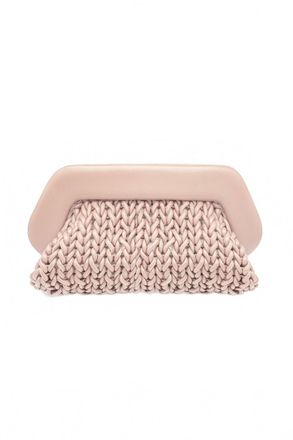 Themoir&egrave; Bios Knitted Bag In Light Pink