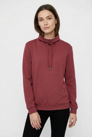 Soyaconcept Sweatshirt SOYACONCEPT SC-BANU 125, Damen, Gr. XXL, dunkel rot, Sweatware, Obermaterial: 48% Modal, 48% Polyester, 4% Elasthan, unifarben, relaxed fit