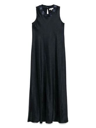 オールインワン・サロペット Antonelli Satin Evening Dress With Deep Neckline Antonelli Satin Evening Dress With Deep Neckline from
