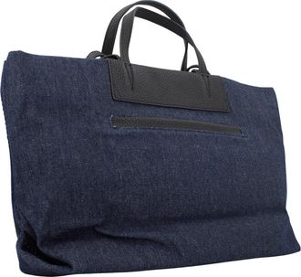 Abbacino Bolso Shopper Tejido Jeans - Dames - Handtassen - Blauw - ONE Size - Katoen - Tassen