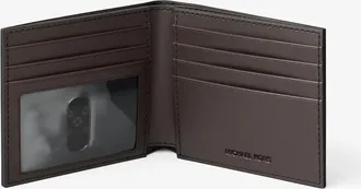 Michael Kors Hudson Pebbled Leather Billfold Wallet