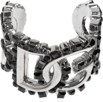 Dolce & Gabbana Ring in de vorm van een logo - Heren - Ringen - Grijs - S - Accessoires