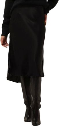 Second Female Rokken, Dames, Zwart, M, Midi Rok Eddy Mw