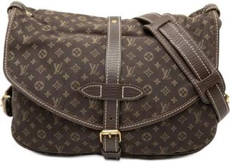 Louis Vuitton Pre-owned Mini Lin Saumur - unisex - Vintage Schoudertas - Bruin - ONE Size - Leer - Vintage
